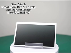 5 inci Sun-readable LCD Display dengan 480*272 Pixels Luminance 500nits High Brightness Screen RGB Int