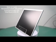 9.7 inci TFT LCD Display Module dengan 1024 * 768 Resolusi 400 nits Automotive LCD LVDS Interface